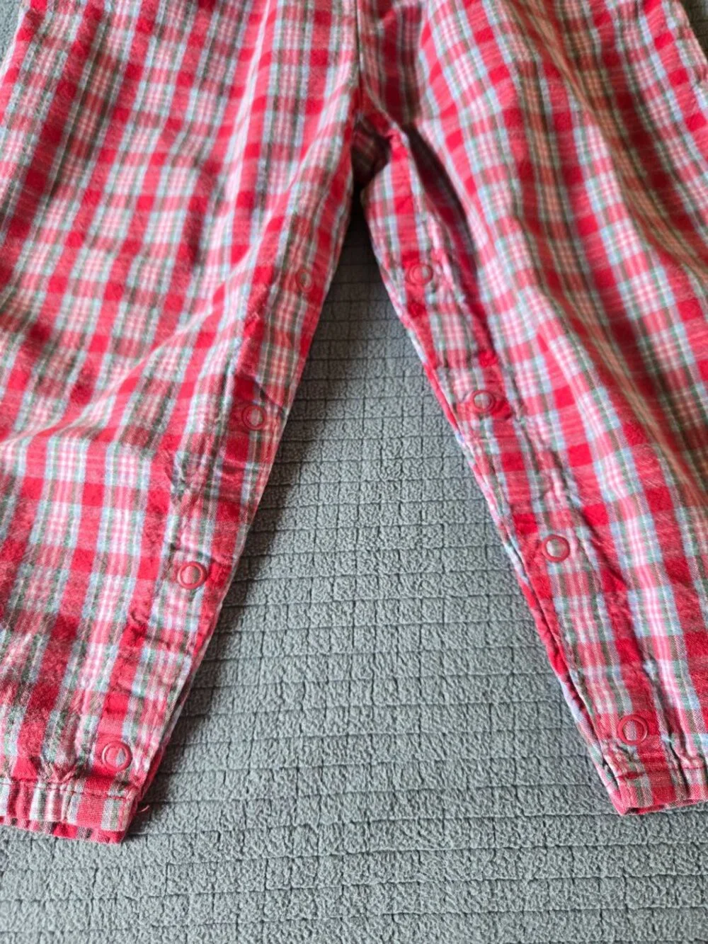 Vintage 90's Oshkosh Plaid Overalls size 3T